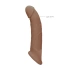 Color* Dilyana- ​​Cyber ​​Leather Penis Extender with Testicle Grip Real Rock Mocha [4]