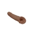 Color* Dilyana- ​​Cyber ​​Leather Penis Extender with Testicle Grip Real Rock Mocha [5]