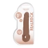 Color* Dilyana- ​​Cyber ​​Leather Penis Extender with Testicle Grip Real Rock Mocha [9]