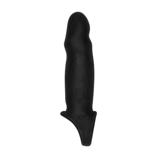 Black*Color*Big Realistic Cyber ​​Skin Penis Extender Sono N17 Black [2]
