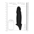 Black*Color*Big Realistic Cyber ​​Skin Penis Extender Sono N17 Black [4]