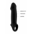Black*Color*Big Realistic Cyber ​​Skin Penis Extender Sono N17 Black [5]