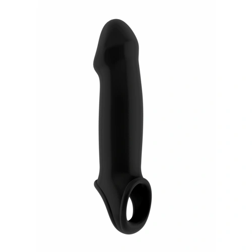 Black*Color*Big Realistic Cyber ​​Skin Penis Extender Sono N17 Black