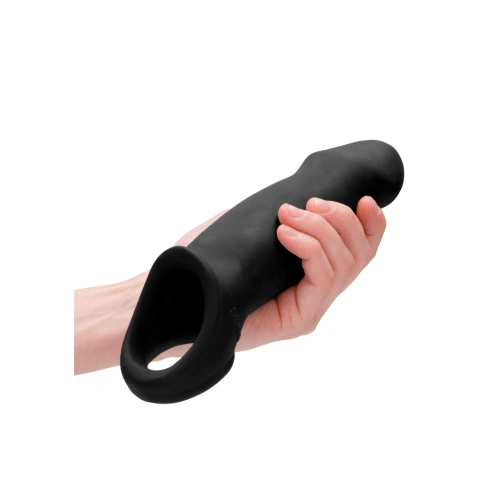 Black*Color*Big Realistic Cyber ​​Skin Penis Extender Sono N17 Black [6]