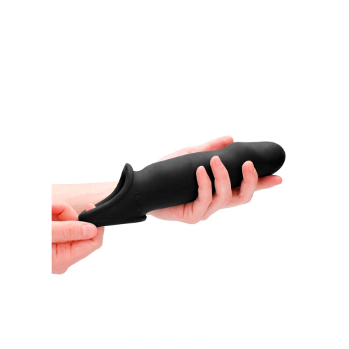 Black*Color*Big Realistic Cyber ​​Skin Penis Extender Sono N17 Black [7]