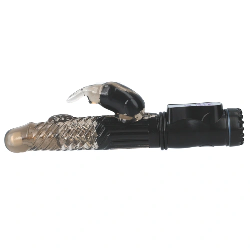 Rabbit Vibrator with Rotating End and Pearls GC Black [4]