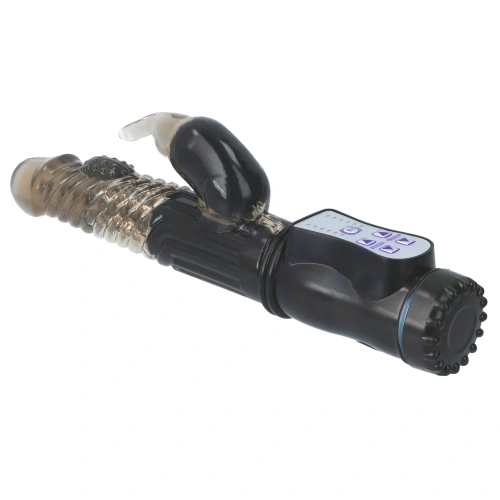 Rabbit Vibrator with Rotating End and Pearls GC Black [6]