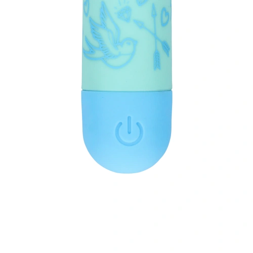 Shots I'm Drawn To You Rechargeable Bullet Vibrator Green and Blue [3]