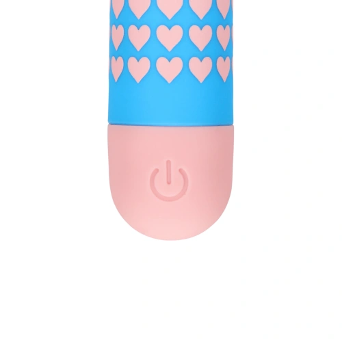 Shots Heart To Get Rechargeable Bullet Vibrator Blue-Pink [3]