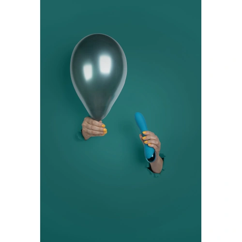 Nina - Rechargeable silicone G-spot vibrator Smooth teal [6]