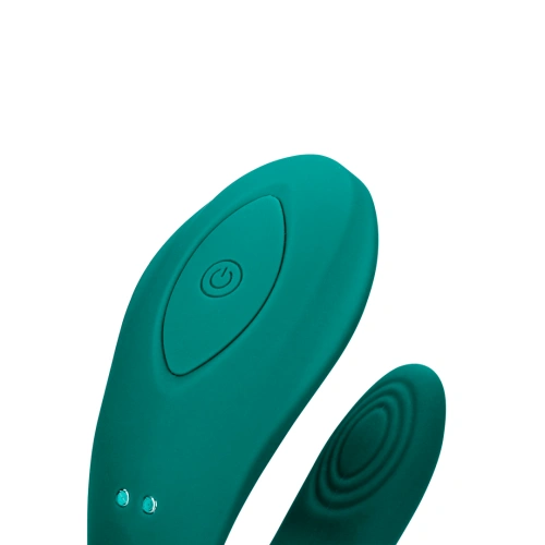 Loveline Couple Toy Rechargeable Silicone Couple Vibrator with Remote Control [2]