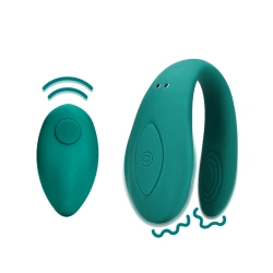 Loveline Couple Toy Rechargeable Silicone Couple Vibrator with Remote Control