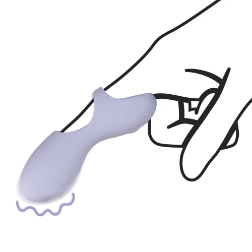 Small Rechargeable Vibrator - Silicone Loveline Finger [2]