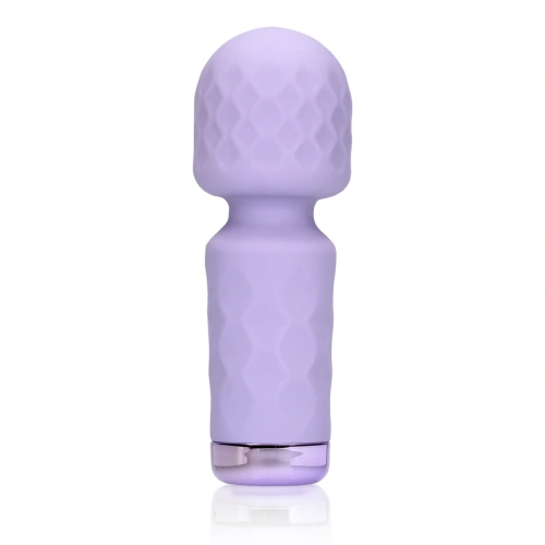 Rechargeable Silicone Mini Wand Massager Loveline Night Magic Purple [1]