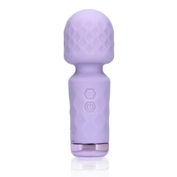 Rechargeable Silicone Mini Wand Massager Loveline Night Magic Purple