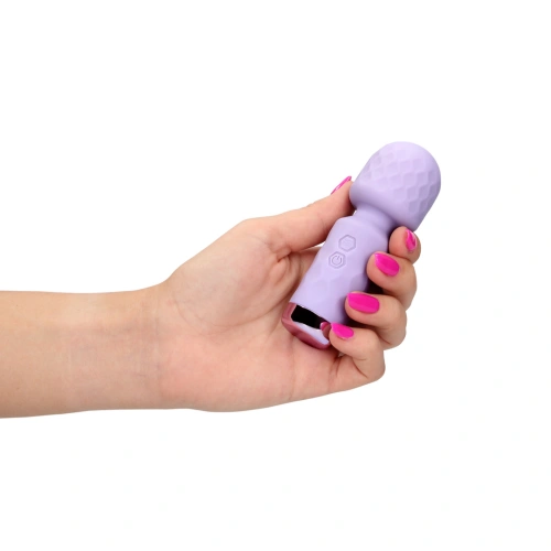 Rechargeable Silicone Mini Wand Massager Loveline Night Magic Purple [3]