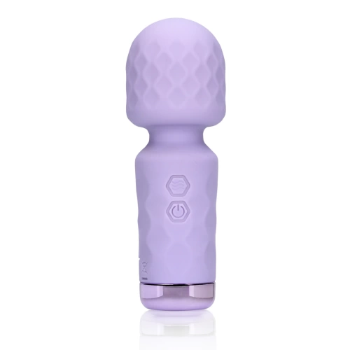 Rechargeable Silicone Mini Wand Massager Loveline Night Magic Purple