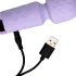 Rechargeable Silicone Mini Wand Massager Loveline Night Magic Purple [6]