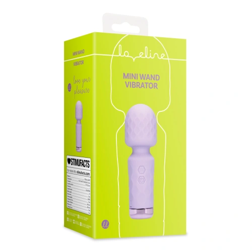 Rechargeable Silicone Mini Wand Massager Loveline Night Magic Purple [7]