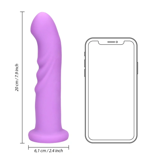 Rechargeable rotating G-spot vibrator made of soft silicone Loveline Rotating Vibrator purple [6]