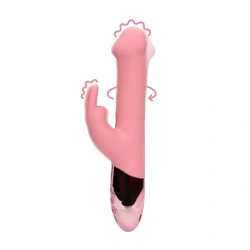 Nina - Rechargeable Rabbit Vibrator with rotating pearls LoveLine Rotating Beads