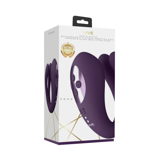 **Nina - Vive Yoko 3 Motor Rechargeable Silicone Stimulator Purple [8]