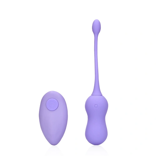 Dilyana Rechargeable Silicone Vibro Egg with Remote Loveline Purple [1]