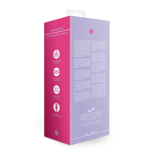 Dilyana Rechargeable Silicone Vibro Egg with Remote Loveline Purple [10]