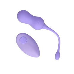Dilyana Rechargeable Silicone Vibro Egg with Remote Loveline Purple