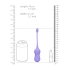Dilyana Rechargeable Silicone Vibro Egg with Remote Loveline Purple [6]