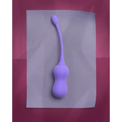 Dilyana Rechargeable Silicone Vibro Egg with Remote Loveline Purple [8]