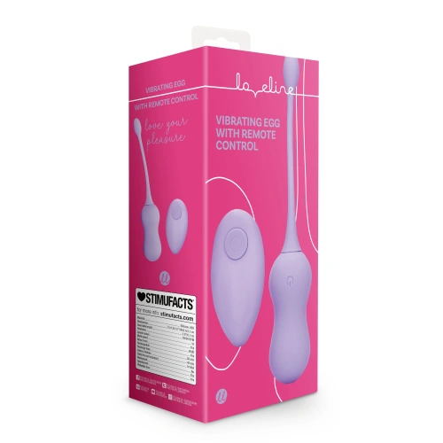 Dilyana Rechargeable Silicone Vibro Egg with Remote Loveline Purple [9]