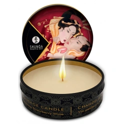 Massage candle with the aroma of strawberry champagne Romance 30 ml