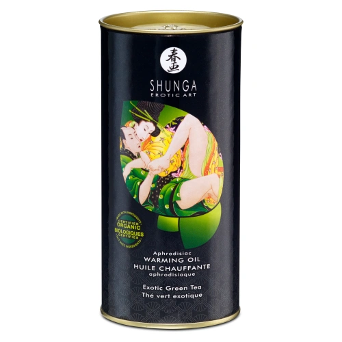 Aphrodisiac - warming oil for erogenous zones Shunga Green Tea 100 ml. [2]