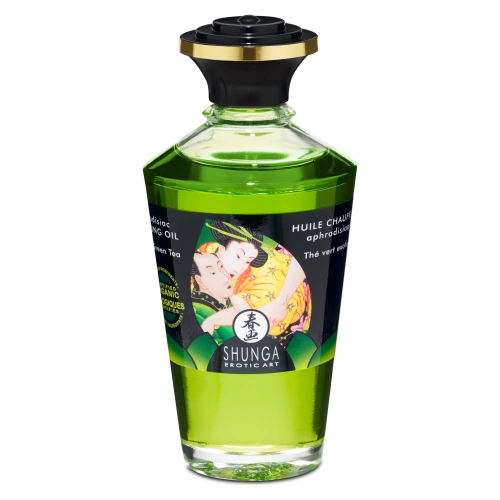 Aphrodisiac - warming oil for erogenous zones Shunga Green Tea 100 ml.