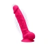 Silexd 8'' Model 1 Pink Double Layer Vibrating Silicone Dildo