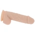 SilexD 8.5" Model 4 Flesh Double Layer Vibrating Silicone Testicle Dildo [4]