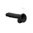 Revolutionary double layer silicone dildo SilexD 7'' Model 1 black [6]