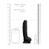 Revolutionary double layer silicone dildo SilexD 7'' Model 1 black [7]