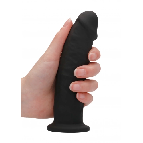 Revolutionary double layer silicone dildo SilexD 6" Model 2 black [5]