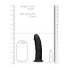 Revolutionary double layer silicone dildo SilexD 6" Model 2 black [7]