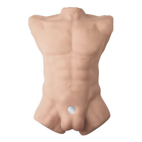 Realistic masturbator silicone body with dildo Silexd Apollo L [2]