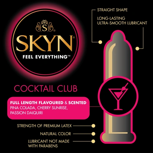 12 pcs Skyn ​​Cocktail Club non-latex flavored condoms [2]