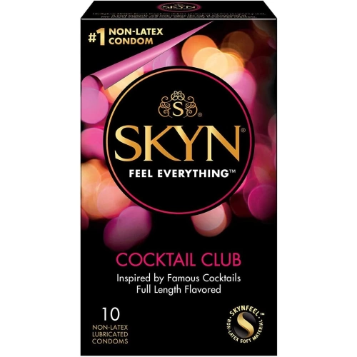 12 pcs Skyn ​​Cocktail Club non-latex flavored condoms