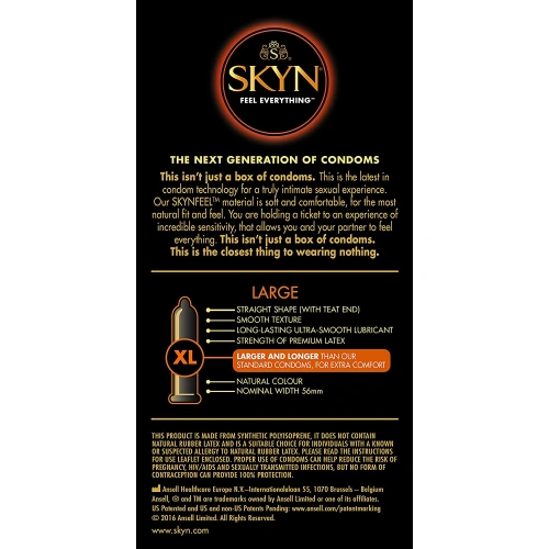 Ver. 14 pcs. Skyn Large Non-Latex Condoms [4]
