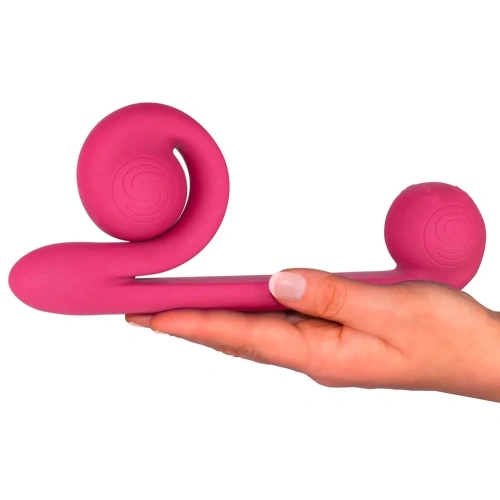 Rechargeable 2 in 1 vibrator with original design Snail Vibe pink [2]