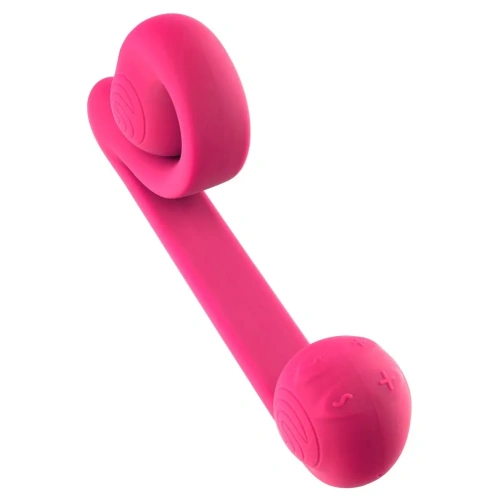 Rechargeable 2 in 1 vibrator with original design Snail Vibe pink [3]