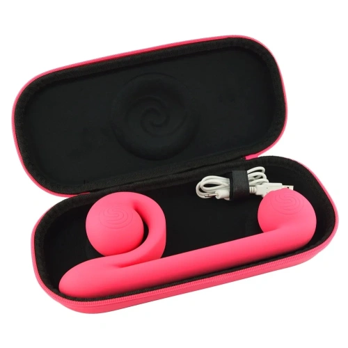 Rechargeable 2 in 1 vibrator with original design Snail Vibe pink [5]