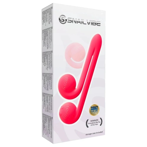 Rechargeable 2 in 1 vibrator with original design Snail Vibe pink [9]