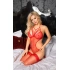 Softline Lunn red open bottom bodysuit